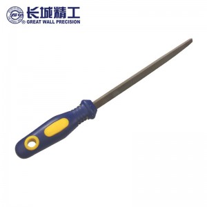 长城精工 三角锉 锉刀钢锉中齿打磨工具钳工挫 300mm12寸 413723 
