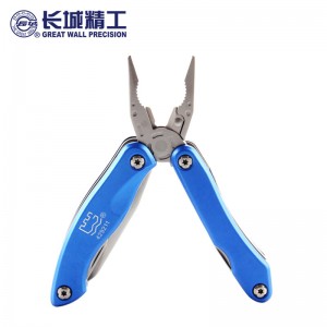 长城精工 钢丝钳 多功能家用老虎钳手工钳子户外野营工具 13合1 429211 