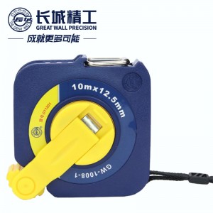 长城精工钢卷尺10米 加厚防水耐磨盒尺 08-1盒式长卷尺 011201 