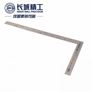 长城精工 拐尺 角尺高精度90度木工加厚大号不锈钢直角尺150*300mm 130530 