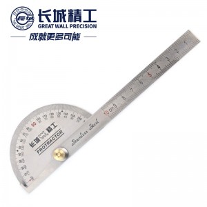 长城精工 量角器 多功能万能角度尺高精度不锈钢角尺 136012 