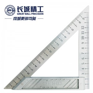 长城精工 三角尺 不锈钢木工角尺高精度工业级90度加厚 150mm 136115