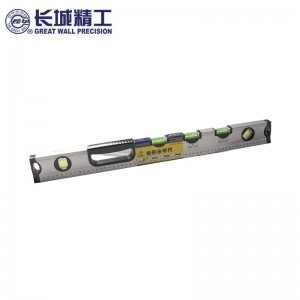 长城精工水平尺高精度贴瓷砖工具防摔平水尺 05D多功位大水泡 600mm 170546 