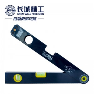 长城精工水平尺 防摔铝合金多功能高精度角度测量平水尺 400mm 171224 