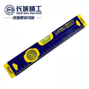 长城精工水平尺300mm铝合金高精度工业级91系列不带握手平水尺176223 