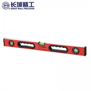 长城精工水平尺防摔铝合金高精度工业级983-1B大水泡平水尺靠尺 600mm 176336