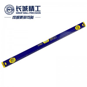 长城精工水平尺800mm铝合金高精度工业级91系列不带握手平水尺186268 