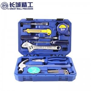 长城精工 家用工具套装 家庭用维修组合工具 五金工具箱 15件套 402015A