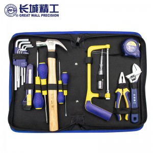 长城精工 家用工具套装 家庭用维修组合工具 19件 403019 