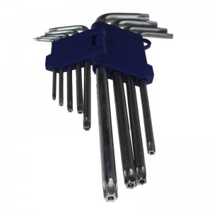 长城（THE GREAT WALL）338109  9pcs亚光花型特长内六角扳手T10-T50    货号338109 