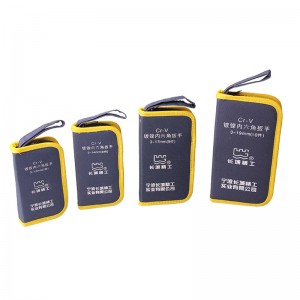 长城（THE GREAT WALL）338307 7pcs牛津包镀镍标准内六角扳手3-12mm   货号338307 