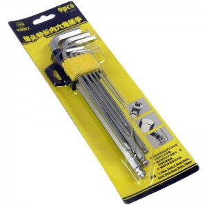 长城 11件套 镀铬球头特长内六角扳手组套1.5-14mm 348111 