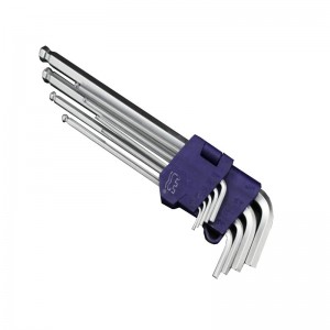 长城（THE GREAT WALL）349109 9pcs英制球头特长内六角扳手组套1/16“-3/8”   货号349109 