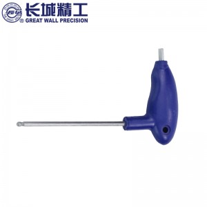 长城精工 内六角 T型扳手圆柄球头内六方螺丝刀 2mm 350102