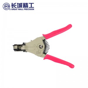长城精工自动剥线钳 工业级压线钳多功能电线去皮钳子 1.0-3.2mm 210536