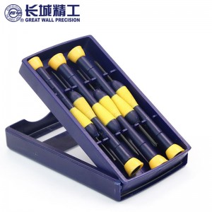 长城精工精密螺丝刀套装手机钟表笔记本拆机工具小号改刀改锥6件 286006 