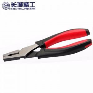 长城精工 工业级省力双色柄钢丝钳 7英寸 211417 