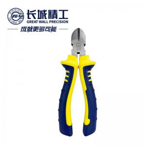 长城精工斜嘴钳 欧式斜口钳  工业级剪钳 剪钢丝 160mm6英寸 213046 