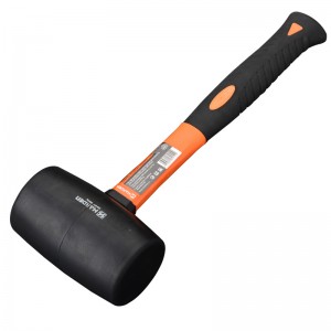 汉顿（Harden）橡胶锤橡皮锤子双色包塑柄减震装修工具590415
