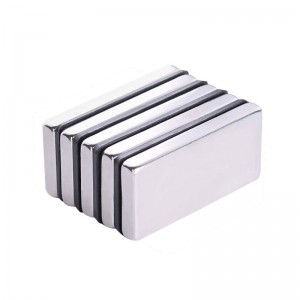 欧唛长方形强力磁铁磁片高强度钕铁硼小磁石教学白板冰箱贴强磁铁 吸铁石方形磁铁 40*20*5毫米 （5个装）