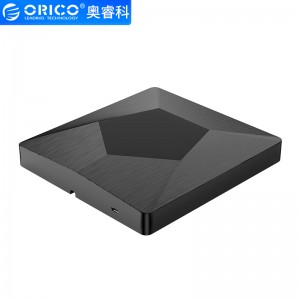 奥睿科（ORICO)外置光驱刻录机USB3.0 DVD/CD8/24倍速台式笔记本电脑免驱安装黑色 USB 3.0-黑色