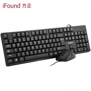 方正(iFound)F6151有线键盘鼠标套装有线 键鼠套装办公鼠标键盘套装USB口笔记本电脑外接数字键盘104键通用