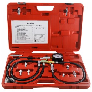 易尔拓汽车燃油压力检测工具汽油压力表汽修检测仪测试喷射油压表