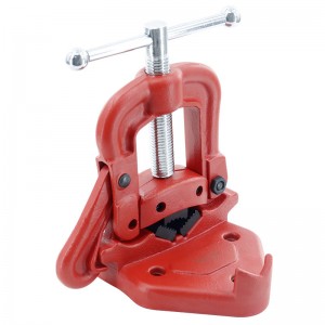 易尔拓管子台虎钳2-4英寸龙门钳架夹水管子钳加重型台钳压力钳